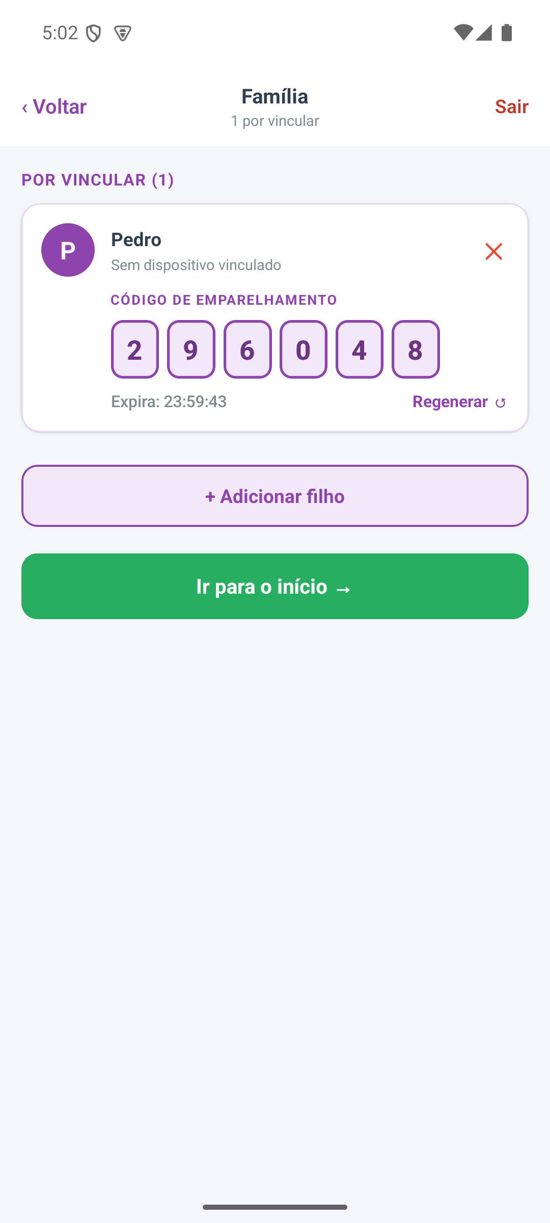Pareie os dispositivos